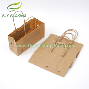 Brown Kraft Paper Twisted Handle