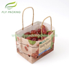 Wholesale Wet Strength Paper Handle Bags Compostable Paper Bag For Fruits With Air Hole